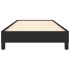 Estructura de cama sin colchón tela negro 100x200