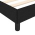 Estructura de cama sin colchón tela negro 100x200