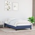Estructura de cama sin colchón tela azul 100x200
