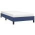 Estructura de cama sin colchón tela azul 100x200