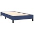 Estructura de cama sin colchón tela azul 100x200