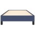 Estructura de cama sin colchón tela azul 100x200