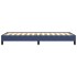 Estructura de cama sin colchón tela azul 100x200