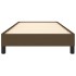 Estructura de cama sin colchón tela marrón oscuro 90x200