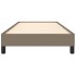 Estructura de cama sin colchón tela gris taupe 100x200
