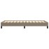 Estructura de cama sin colchón tela gris taupe 100x200