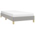 Estructura de cama sin colchón tela gris claro 90x200