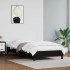 Estructura de cama sin colchón cuero sintético negro 100x200