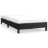 Estructura de cama sin colchón cuero sintético negro 100x200