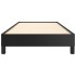 Estructura de cama sin colchón cuero sintético negro 100x200