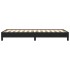 Estructura de cama sin colchón cuero sintético negro 100x200
