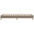 Estructura de cama sin colchón tela gris taupe 90x190