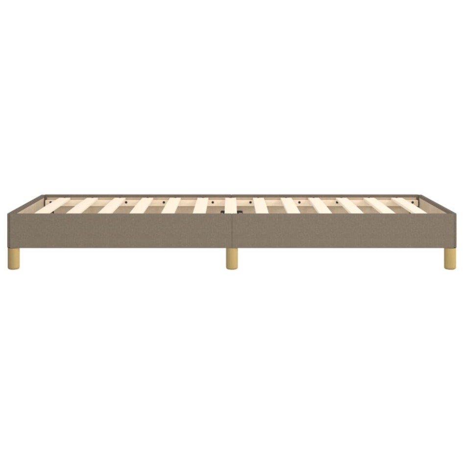 Estructura de cama sin colchón tela gris taupe 90x190
