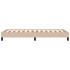 Estructura cama sin colchón cuero sintético capuchino 80x200
