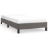 Estructura de cama sin colchón cuero sintético gris 100x200