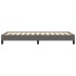Estructura de cama sin colchón cuero sintético gris 100x200
