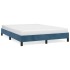 Estructura de cama sin colchón terciopelo azul oscuro