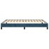 Estructura de cama sin colchón terciopelo azul oscuro