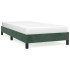 Estructura de cama sin colchón terciopelo verde oscuro