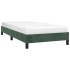 Estructura de cama sin colchón terciopelo verde oscuro