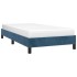 Estructura de cama sin colchón terciopelo azul oscuro