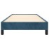 Estructura de cama sin colchón terciopelo azul oscuro