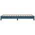 Estructura de cama sin colchón terciopelo azul oscuro