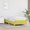 Estructura de cama sin colchón tela verde 80x200 cm
