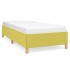 Estructura de cama sin colchón tela verde 80x200