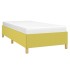 Estructura de cama sin colchón tela verde 80x200