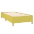 Estructura de cama sin colchón tela verde 80x200