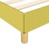 Estructura de cama sin colchón tela verde 80x200