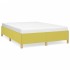 Estructura de cama sin colchón tela verde 140x190