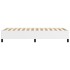 Estructura de cama sin colchón cuero sintético blanco
