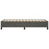Estructura de cama sin colchón terciopelo gris oscuro 90x190