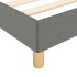Estructura de cama sin colchón tela gris oscuro 90x200