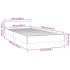 Estructura de cama sin colchón terciopelo azul oscuro 90x190