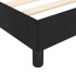 Cama con cabecero sin colchón terciopelo negro 80x200