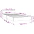 Estructura cama sin colchón terciopelo verde oscuro 100x200