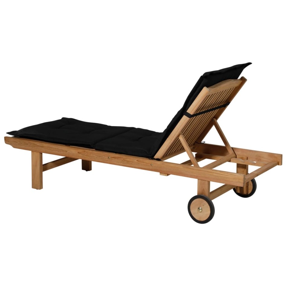 Madison Cojín para tumbona Panama negro 200x60