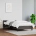 Estructura de cama con cabecero sin colchón gris 90x190