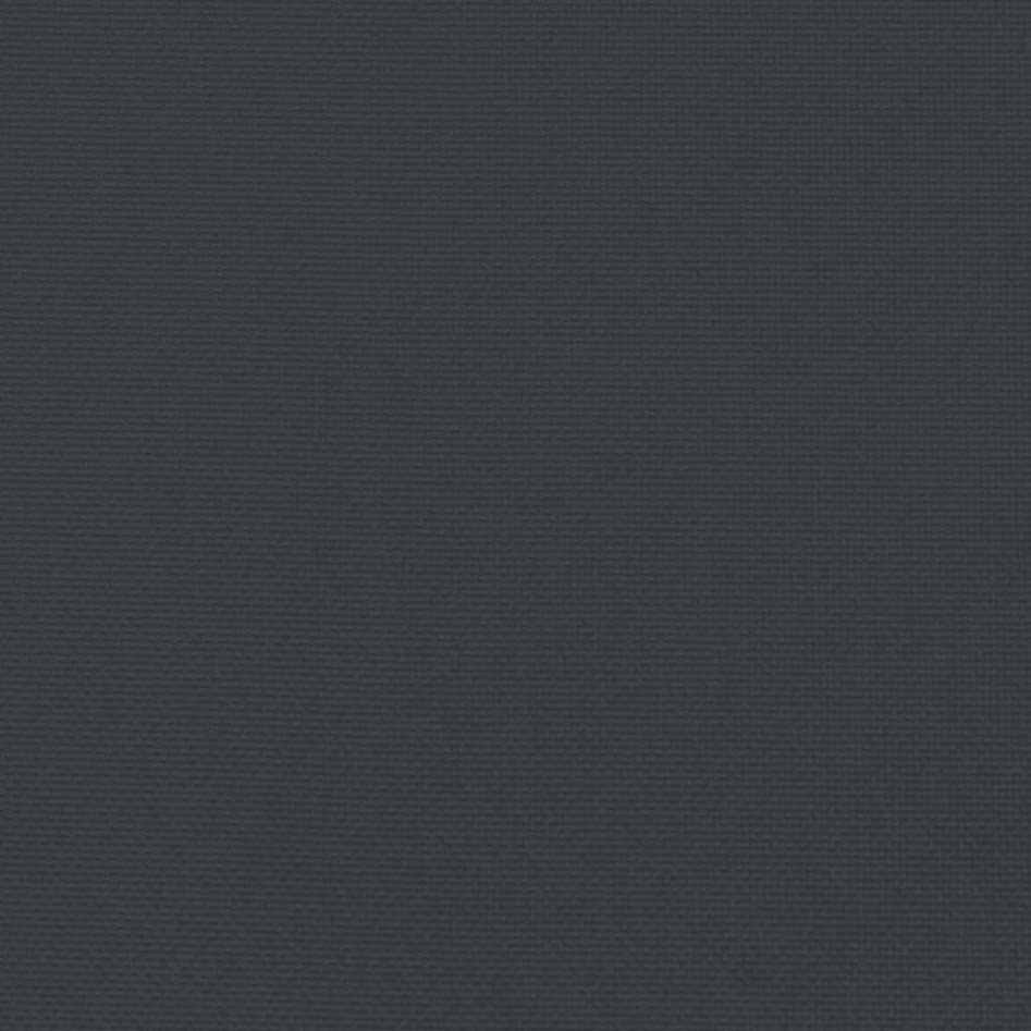 Cojín de banco de jardín tela Oxford negro 120x(50+50)x7