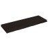 Encimera de baño madera tratada marrón oscuro 120x40x(2-6)