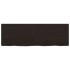 Encimera de baño madera tratada marrón oscuro 120x40x(2-6)
