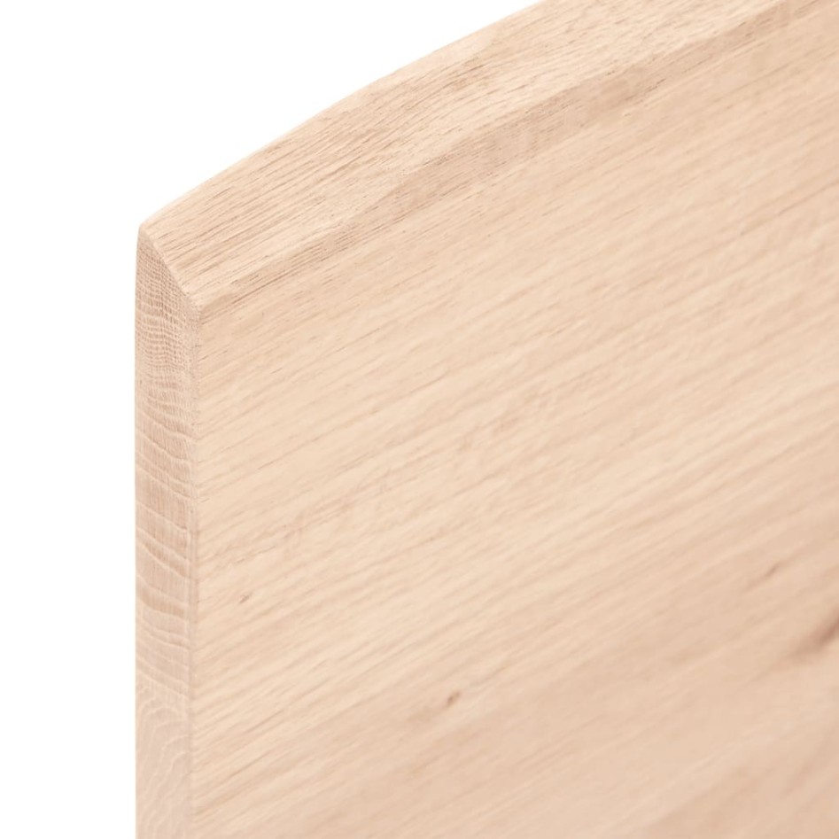 Encimera de baño madera maciza sin tratar 100x50x2