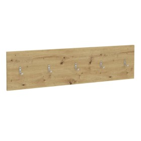 FMD Perchero de pared roble artesanal 108,9x1,5x28,1