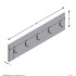 FMD Perchero de pared roble artesanal 108,9x1,5x28,1
