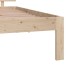 Estructura de cama individual sin colchón 90x190