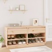 Mueble zapatero de madera maciza de pino 110x34x52 cm