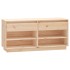 Mueble zapatero de madera maciza de pino 110x34x52